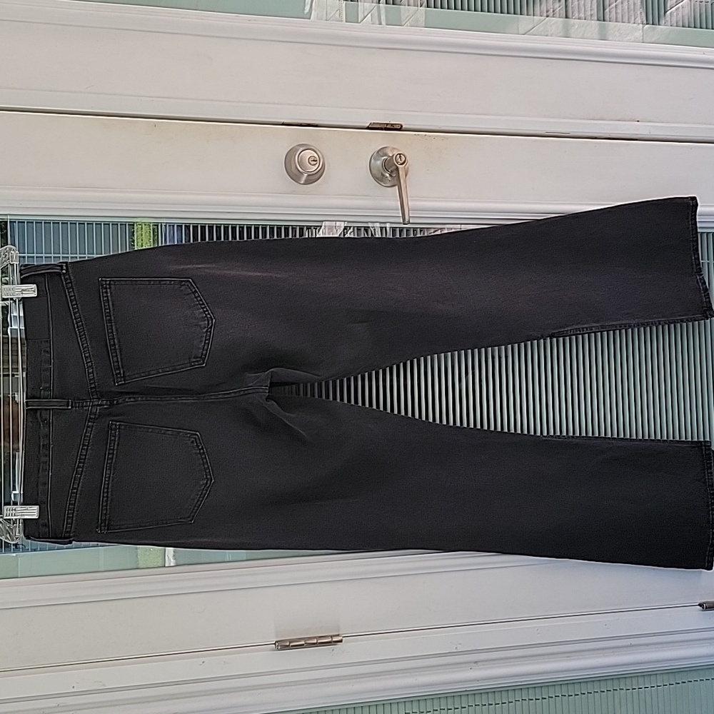 Pistola Alexa Black Flared Women's Jeans With Inside Split Hem Sz 29 - Picture 5 of 14